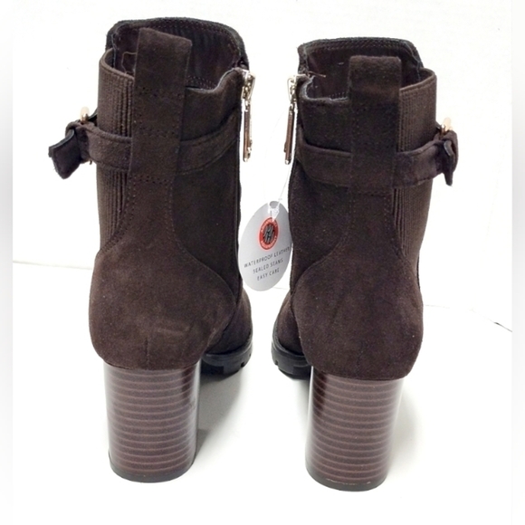 Blondo Tobi Bootie Waterproof Brown Suede Size 8.5 M B6648 DD343 - Picture 6 of 10